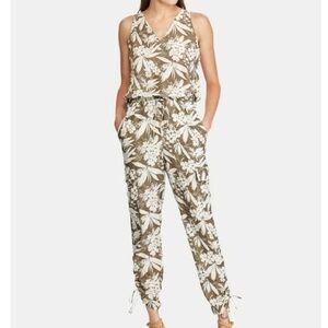 Lauren Ralph Lauren Women's Neila Green Cargo Jumpsuit Sz 6 Preppy Luxury Luxury